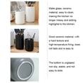 thumbnail image 3 of Wosthever Soluciones de almacenamiento de cerámica del tenedor del utensilio de la cocina para el tenedor de cerámica del utensilio de la Organizadores de utensilios de cocina negro medio, 3 of 6