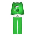 thumbnail image 4 of Pisexur Pyjamas de Noël pour Femmes Ensemble Deux Pièces Tendance Vacances Verres à Vin Rouge Imprimé Pjs Décontractés Manches Longues Col Rond Hauts Pantalons de Pyjama Vêtements de Nuit, 4 of 4
