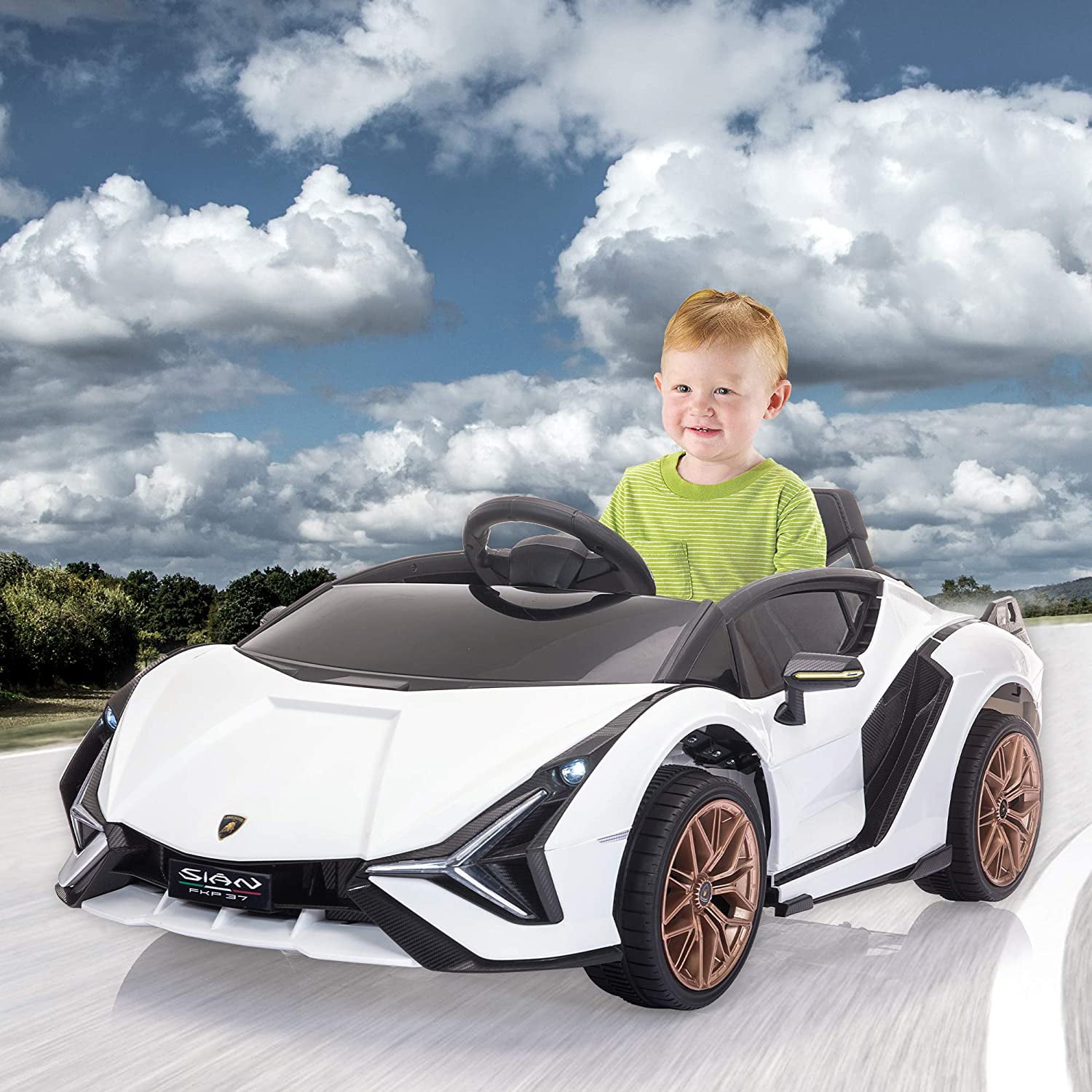 Ride On Car Lamborghini Murcielago Battery Powered 12V Remote Control Kids Cars 