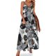 thumbnail image 1 of Vestido sin mangas con diseño moderno de arte deco, vestido de mujer, vestido de manga larga, vestidos casuales, 1 of 7