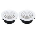 thumbnail image 1 of Unique Bargains Grille de Diffuseur de Plafond Réglable 5 Pouces Ronde avec Écran Rotatif, 1 of 5