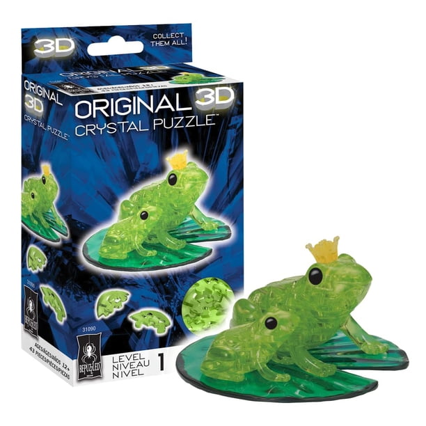Puzzle de cristal 3D BePuzzled Frog Standard Original