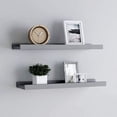 thumbnail image 3 of Estantes de Repisa para Marcos de Fotos de Pared Casafoyer Gris 60x9x3 cm MDF 2 piezas, 3 of 5