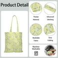 thumbnail image 5 of Summer-Ready Lemon Print Reusable Tote Bag - Large 16 x 15 Size for All Essentials, 5 of 5