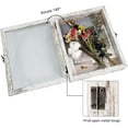 thumbnail image 4 of White Shadow Box Frame Real Glass Window Door with Hinge 8 x 10, 4 of 7