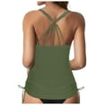 thumbnail image 2 of Qinxin Womens Swimwear Tops - White Bikini Top Cute Bikinis Underwire Tankini Swimwear Tops for Women Jolyn Swimsuit Tops Women String Bikini Top Swimsuit Tops for Women Tankini, 2 of 9