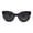 Purple Tort Black, variant on Polarized Womens Classic 90s Large Cat Eye Plastic Fashion Sunglasses All Black