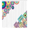 thumbnail image 3 of Ambesonne Abstract Shower Curtain, Colored Rectangle Form, 69"Wx84"L, Multicolor, 3 of 3