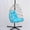 Blue, variant on Modern Outdoor Wicker Egg Hanging Chair with Stand in Plush Cushion 350 lbs Capacity for Patio Relaxation