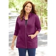 thumbnail image 2 of Catherines Women's Plus Size Zip-Front Cable Jacket, 2 of 4