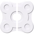 thumbnail image 1 of Ekena Millwork CMP18LA2-04000 18 in. OD x 4 in. ID Square Luna Architectural Grade PVC Contemporary Ceiling Medallion - 2 Piece, 1 of 1