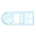 thumbnail image 4 of EeaseCA Plastic Students Drawing Ruler Multifunctional Geometric Rulers Measuring Draft Rulers, 4 of 8