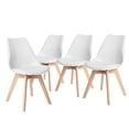 thumbnail image 1 of Homy Casa Ensemble de 4 Chaises de Salle à Manger avec Simili Cuir, 1 of 8