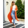 thumbnail image 3 of Weardear Women's Plus Size Cardigan Long Sleeve Open Front Drape Cardigans Lightweight Long Duster, 3 of 7