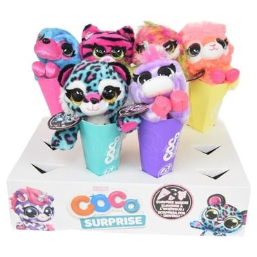 Zuru Coco Surprise Neon Cones Plush Toy with Surprise Inside - Style Randomly Selected