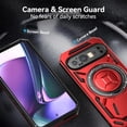 thumbnail image 3 of for Google Pixel 9 Pro/Pixel 9 2024  Case with 360° Ring Kickstand, Dual Layer Military Grade Heavy Duty Shockproof Protection Rugged Phone Case Cover for Google Pixel 9 Pro. SHJ-Black, 3 of 6