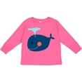 thumbnail image 3 of Inktastic Whale Cute Blue Boys or Girls Long Sleeve Toddler T-Shirt, 3 of 5