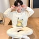 thumbnail image 5 of Conjunto de pijamas de franela de invierno para niños, Miniso Kawaii Anime Kuromi Melody Cinnamoroll Pochacco, ropa de dormir cálida para niño y niña, ropa de casa para niños, 5 of 5