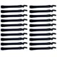 thumbnail image 2 of Hair Ties for Men 20Pcs Black Versatile Use High Elastic Rubber Bands Elastic Hair Rings, 2 of 3
