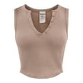 thumbnail image 5 of No Boundaries Rib Henley Tank, Women's, 5 of 5