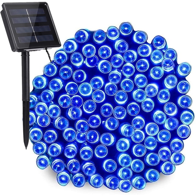 Toodour Luces solares de Navidad, 2 paquetes de 72 pies 200 LED 8 modos de luces solares de cadena, luces solares impermeables de Navidad al aire libre para jardín, patio, valla, balcón, decoraciones