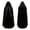 Black, variant on Luxury Wizard Witch Robe, Gold Trim Velvet Long Hooded Cape Cloak, Full Length Wizard Witch Robe for Halloween Medieval Cosplay, 6 Color Luxury Velvet Costume Cape, Blue One Size