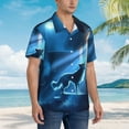 thumbnail image 5 of Daiia A Wolf Barks Out A Window Hawaiian Shirt for Men Gentle Cotton Regular Short Sleeve Casual-Small, 5 of 9
