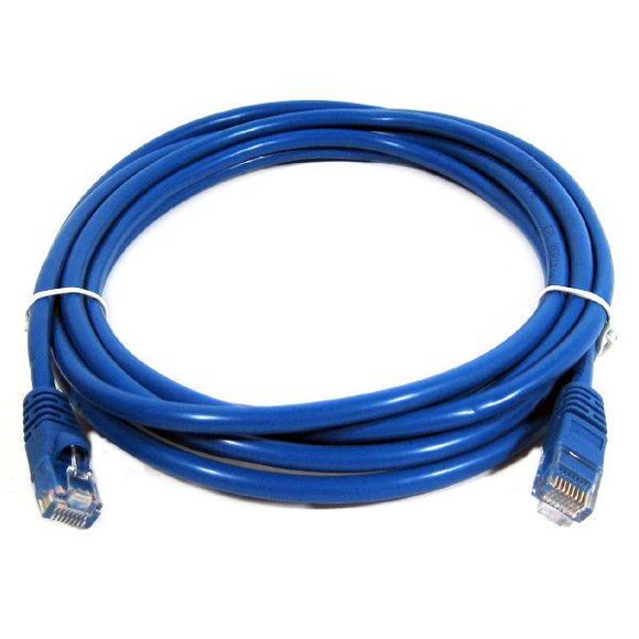 TechCraft Cat5e Ethernet Network Cable 350 MHz RJ-45 15 Feet Blue