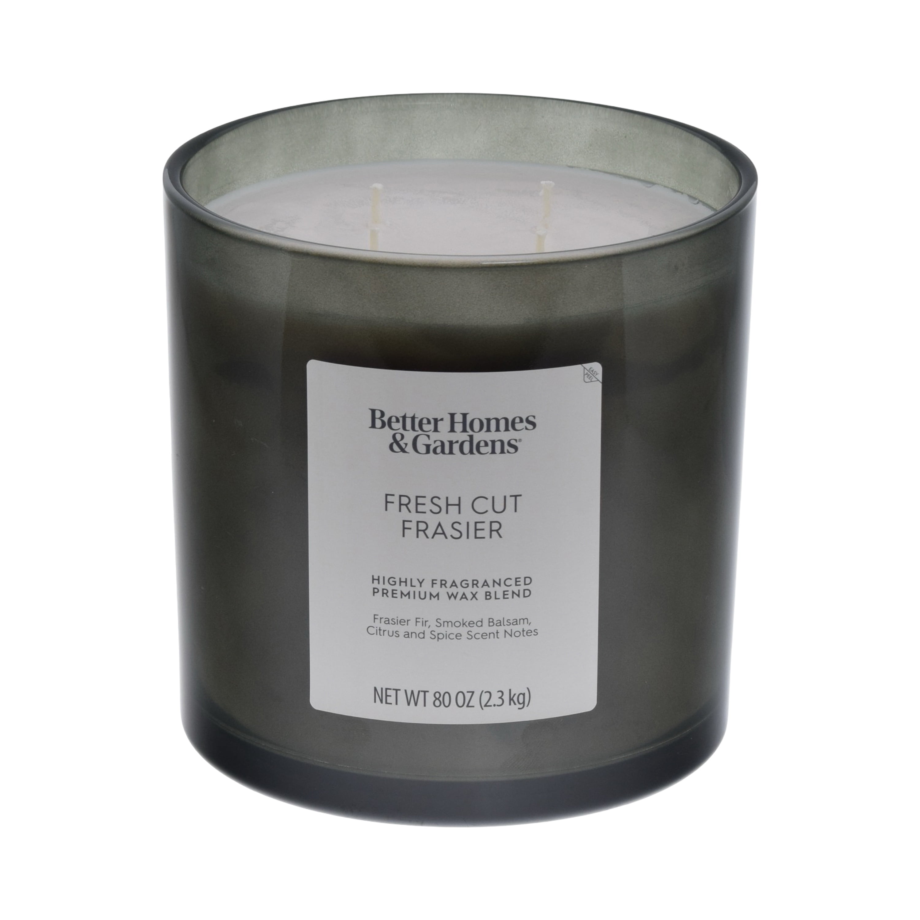 Better Homes & Gardens Fresh Cut Frasier Scented 4-Wick 80oz (2.26 kg) Large Oversized Jar Candle