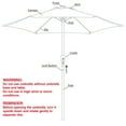 thumbnail image 5 of Abble 9FT Outdoor Patio Umbrella with Push Button Tilt and Crank Handle, Market Umbrella with 8 Sturdy Umbrella Ribs, Waterproof for Garden, Deck, Backyard, Pool, Red, 5 of 6