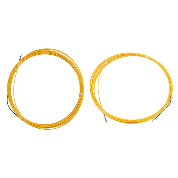 2 Pcs 3mm Guide Device Fiberglass Electric Cable Push Pullers Duct Snake Rodder Fish Tape Wire, 20M & 10M