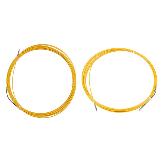 2 Pcs 3mm Guide Device Fiberglass Electric Cable Push Pullers Duct Snake Rodder Fish Tape Wire, 20M & 10M