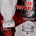 thumbnail image 5 of Ktaxon 3ft Hanging Zombie Animated Halloween Decoration Creepy Mummy Halloween w/ Pre-Recorded Screaming, LED Eyes, 5 of 10