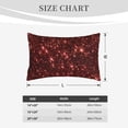 thumbnail image 4 of Balery Red Glitter Texture Bedding Queen Pillow Cases - Envelope Closure - Soft Brushed Microfiber Fabric - Shrinkage and Fade Resistant Pillow Cases-14"x20", 4 of 6