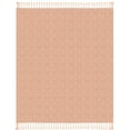 thumbnail image 4 of HomeRoots 516557 Woven Cotton Solid Color Throw Blanket, Orange, 4 of 5