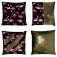 thumbnail image 1 of EREHome pattern from pink flamingos on a dark Pillow Case Home Decor Cushion Cover 18x18 Inch, 1 of 2