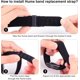 thumbnail image 4 of Paquete de 3 correas de reputo deportivas de nailon coatibl con la banda de salud Hume Health, correa de reputo suave y transpirable para pulsera de reputo para rastreador de, 4 of 5