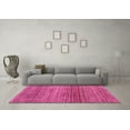 thumbnail image 3 of Ahgly Company Indoor Round Oriental Pink Modern Area Rugs, 7' Round, 3 of 4