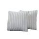 thumbnail image 1 of Fundas de almohada de felpa de piel sintética con acento texturizado moderno, paquete de 2 de 18x18 pulgadas, fundas de almohada cuadradas borrosas decorativas bohemias para sofá cama Fokelyi CZJJ-ZC64, 1 of 7