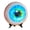 Green, variant on Surreal Monster Eye Resin Ornament, Robust 2.3-Inch Realistic Eyeball Decoration, Resilient Fantasy Horror Prop for Bookshelf & Desk, Spooky Gothic Home Decor, Green/Purple/Yellow/Blue