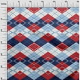thumbnail image 3 of oneOone Georgette Viscose Red Fabric Check Craft Projects Decor Fabric Printed By The Yard 42 Inch Wide, 3 of 5