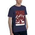 thumbnail image 2 of Bingfone Christmas Buffalo Plaid Men'S Loose Fit Short-Sleeve Pocket T-Shirt, 2 of 7
