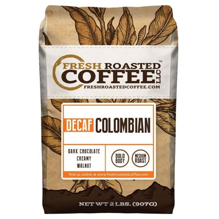 100% Colombian Decaf Coffee, Whole Bean Bag, Fresh Roasted Coffee LLC. (2