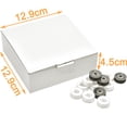 144pcs Type L (SA155) Size White Prewound Bobbin Thread Plastic Side ...