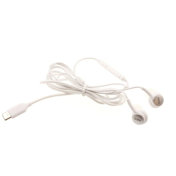 Original AKG TYPE-C Earphones for Galaxy S23 FE - Headphones USB-C Earbuds w Mic Headset White Compatible With Samsung Galaxy S23 FE