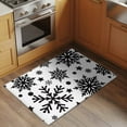Christmas Snowflake Entryway Rug 2x3 Area Rug Washable Indoor Doormat ...