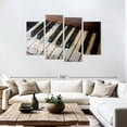 thumbnail image 3 of Elephant Stock Vintage Piano Keys Wall Art - Horizontal Multi Panel Canvas - Living Room Wall Decor - Music Multi Panel - Black And Brown Decor - 75" x 48", 3 of 8