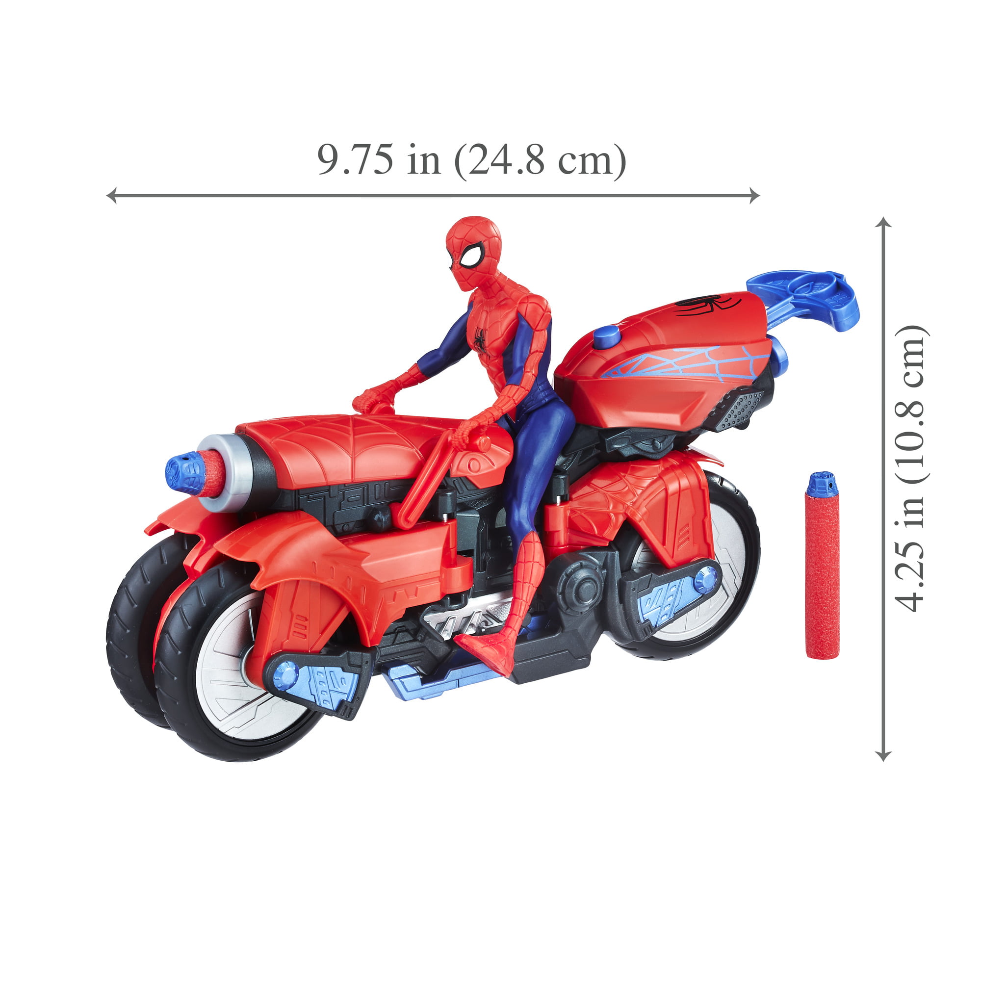 Spiderman - vehicule spider-mobile et figurine 15 cm, figurines