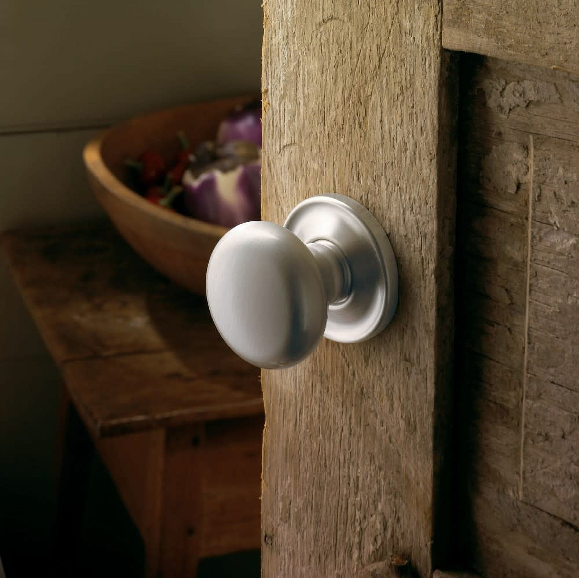 Baldwin 5015060MR Satin Brass & Brown Estate Knobs without Rosettes