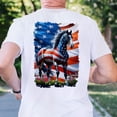 thumbnail image 3 of FLAGWIX Horse Wrapped In Glory American Patriotic Horse T-Shirt MLN3274TS, 3 of 5